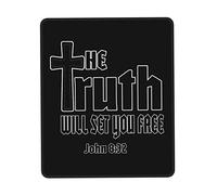 Mice Mat John 3The Truth Will Set You Free Stitched Edges Gaming Mousepad Wear Resistant Desk Pad For Computer Laptop Office 25X30Cm
