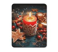 Mice Pad Christmas Candle Table Mat for Travel 10x12in