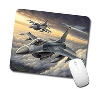 Mice Pad F-16 Fighting Falcon Planes Flying In Formation Modern Gaming Mousepad Gliding Desk Mat For Work Home Office 10X12In