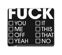 Mice Pad Fuck You Me Off Yeah It This That No Modern Gaming Mouse Mat Wear Resistant Mouse Mat For Laptop Office Home 10X12In