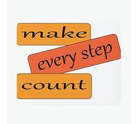Mice Pad Make Every Step Count Table pad for Home 10x12in