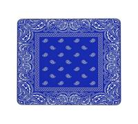 Mice Pad Navy Blue Classic Traditional Bandana Gaming Mouse Mat for Work