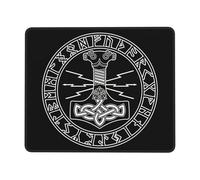 Mice Pad Norse Viking Thors Hammer Scandinavian Table pad for PC 10x12in