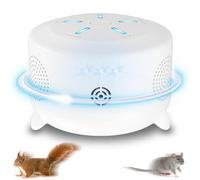 Mice Rat Repellent Indoor, Ultrasonic Repellent Rodent Mice, 360° Squirrel Repeller with 9 Strobe Lights, Repel Mouse/Squirrel/Bat for Attics, House