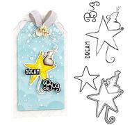 Mice Stay in the Twinkle Star Dies and Stamps Sets for Card Making DIY Scrapbooking Dream Bigs Alphabets Transparents Silicone Seal Stamps for Paper Crafting Metal Cutting Dies Punch Template Moulds