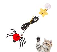 Mice Toys For Indoor Cats - Hanging Toys with Tassel - Retractable Toy Interactive with Spider Rope - Tease