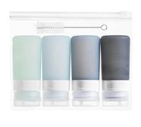 MICEBAY 4 Pcs 2oz Squeeze Bottle for Condiment,Silicone Mini Sauce Bottle to Go with Reusable Sandwich Bag,Leakproof Oil Bottle for Kitchen,Ketchup Bottle for Bento Lunch Box,BBQ,Syrup,Paint and Craft