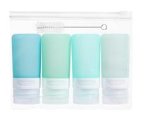 MICEBAY 4 Pcs 2oz Squeeze Bottle for Condiment,Silicone Mini Sauce Bottle to Go with Reusable Sandwich Bag,Leakproof Oil Bottle for Kitchen,Ketchup Bottle for Bento Lunch Box,BBQ,Syrup,Paint and Craft