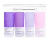MICEBAY 4 Pcs 2oz Squeeze Bottle for Condiment,Silicone Mini Sauce Bottle to Go with Reusable Sandwich Bag,Leakproof Oil Bottle for Kitchen,Ketchup Bottle for Bento Lunch Box,BBQ,Syrup,Paint and Craft