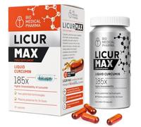 Micellar NovaSOL Curcumin Without Piperine - 30 Capsules | Liquid micellar shape with 185 times higher bioavailability than virgin curcumin powder; without black pepper