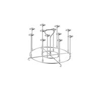 MICFENY 304 Stainless Steel Vertical Skewer Stand for Air Fryers Grilling Space Saving Grills Rack Kitchen Gadget