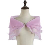 MICFENY Elegant Bridal Sheer Shawl 3-Layer Shoulder Wrap Lightweight Bridal Shrug Tops for Wedding Dress Arm Coverage Up