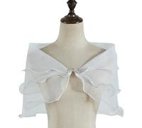 MICFENY Elegant Bridal Sheer Shawl 3-Layer Shoulder Wrap Lightweight Bridal Shrug Tops for Wedding Dress Arm Coverage Up