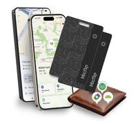 MICFLIP Apple MFi Certified Wallet Tracker,Dual System Tracker Smart Card (iOS and Android) Bluetooth 0.07in Slim Wallet Tracker Card for Wireless Charging Finder Keys,Wallet,Luggage (2 Pack)
