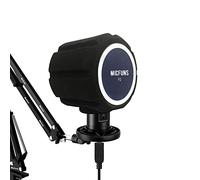 micfuns F2 Professional Microphone Windscreens Pop Filter, Acoustic Filter for 45mm-60mm Recording Studios Microphones, Sound-Absorbing Foam That Reduces Noise and Reflections(Blue)