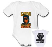 Michael Baby Grow Customisable Personalised Unique Vest Babygrow Girls Boys Unisex top cute Bodysuit Custom Text Jackson