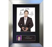 MICHAEL BALL Signed Autograph Mounted Photo Reproduction PRINT A4 Rare Perfect Present Birthday Christmas (297 x 210mm) #653 (Silver Frame)