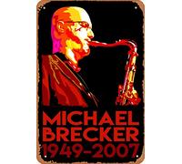 Michael Brecker Poster Retro Metal Tin Vintage Sign 12 X 8 Inch Home Bar Man Cave Wall Decor