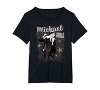 Michael Bublé On The Mic Vintage Style T-Shirt, Women's Plus, Black, 3X