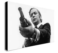 Michael Caine - Get Carter - Canvas Wall Art Framed Print - Various Sizes (A4 12x8 inches)