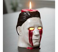 Michael Candle Holder Gothic Decorative Horror Figure Scary Gift Candle Holder Table Decoration Horror Christmas Ornament for Halloween Carnival Ghost House (Normal)