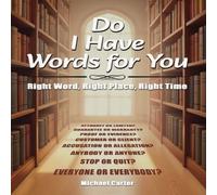 Michael Carter Do I Have Words For You Paperback Book Michael Carter Multicolor