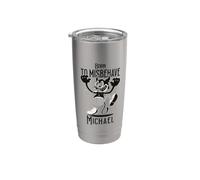 Michael - Cool Boy Name with Cute Devil - Born to Misbehave Stainless Steel Insulated Tumbler