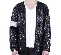 Michael Costume Jackson Sequin Jacket - Child & Adult (Child Size 8-9 Years)