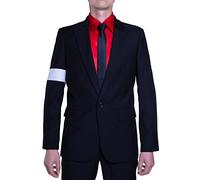 Michael Costume Jackson Suit Jacket Dangerous Costume (Adult Size Small) Black