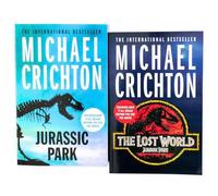 Michael Crichton Jurassic Park 2 Books Collection Pack Set RRP: £15.98 (Jurassic Park, The Lost World)