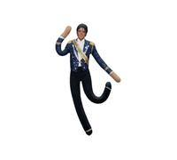 Michael Doll Plush Mj Pillow King of Pop Music Legend Plushies Pop Icon Inspired | the Limbs Are Movable Rock King Classic Plush Christmas Halloween Car Decorations，B