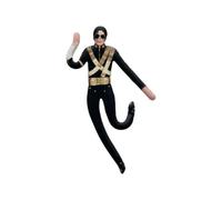 Michael Doll Plush Mj Pillow King of Pop Music Legend Plushies Pop Icon Inspired | the Limbs Are Movable Rock King Classic Plush Halloween Christmas Car Decorations (d)