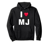 Michael fan - I love MJ with red heart Pullover Hoodie