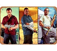 Michael Franklin | GTA 5 Gaming Tin Poster 12 X 8 Inches