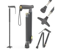 Michael Graves Quick Fold Walking Cane for Men and Women - Foldable Walking Stick for Stability and Style - Folding Folding Stick - Walking Sticks for Seniors & Adults