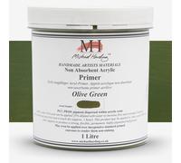 Michael Harding : Non-Absorbent Acrylic Primer : 1000ml : Olive Green