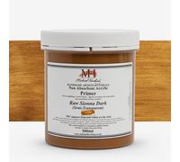 Michael Harding : Non-Absorbent Acrylic Primer : 500ml : Raw Sienna Dark
