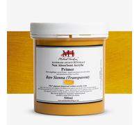 Michael Harding : Non-Absorbent Acrylic Primer : 500ml : Raw Sienna Transparent