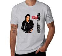 Michael ｜ Jackson 'Bad',Men's T-Shirt Gray-Style S