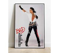 Michael Jackson Bad Promo Film Movie Poster : 36"x24" (Slightly Larger Than A1) : Vintage Retro Repro
