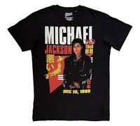 Michael Jackson Bad Tour '88 Tokyo Official Tee T-Shirt Mens Unisex (Medium) Black