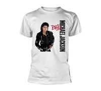 Michael Jackson Bad White T-Shirt XXL Black