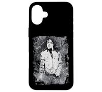 Michael Jackson Bad World Tour 1988 Black And White Splatter Case for iPhone 16 Plus