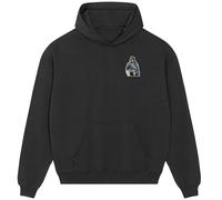 Michael Jackson Glitter Jacket Badge Men's Hoodie - Black / 2XL