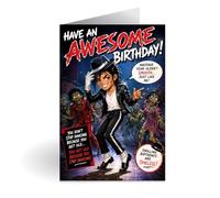 Michael Jackson Inspired Birthday Cards A5 with Envelopes - For Pop & Dance Music Fans