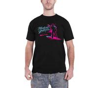 Michael Jackson Men's Neon Cotton T-Shirt in Black | Size: Medium Michael Jackson Black M