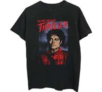 Michael Jackson Men's Thriller Pose T-Shirt in Black | Size: Large Michael Jackson Black L