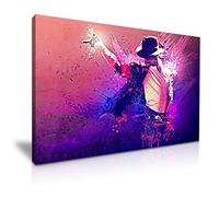 Michael Jackson Pop of King Canvas Wall Art Picture Print Best Gifr for Michael Jackson Fans Modern Home Office School Hotel Decoration (S: 45cm x 30 cm)