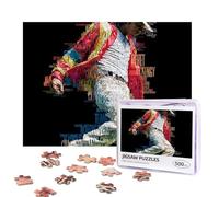Michael Jackson Puzzles 500 Pieces Personalized Jigsaw Puzzles Photos Puzzle with Storage Bag Challenging Picture Puzzle for Adults Home Decor Wedding (52x38 CM)