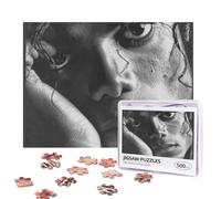 Michael Jackson Puzzles 500 Pieces Personalized Jigsaw Puzzles Photos Puzzle with Storage Bag Challenging Picture Puzzle for Adults Home Decor Wedding (52x38 CM)